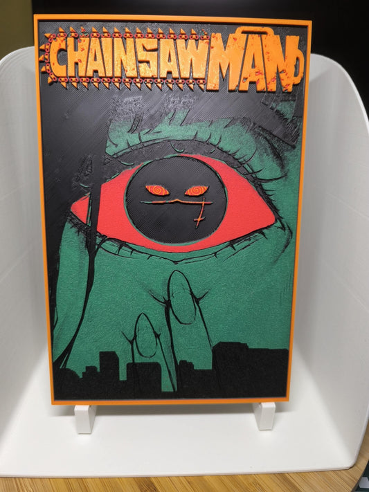 Décoration 3D Chainsaw Man – The Eye of Fear