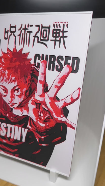 3D Jujutsu Kaisen Decoration – Yuji Itadori Cursed Destiny
