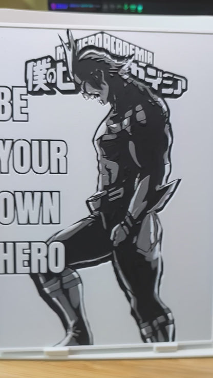 Plaque Décorative All Might Be Your Own Hero | My Hero Academia