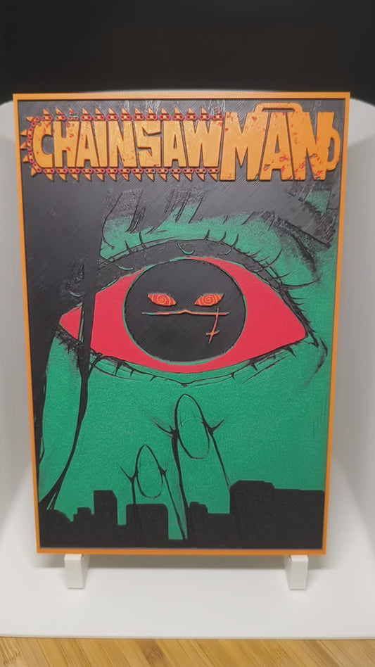 Décoration 3D Chainsaw Man – The Eye of Fear