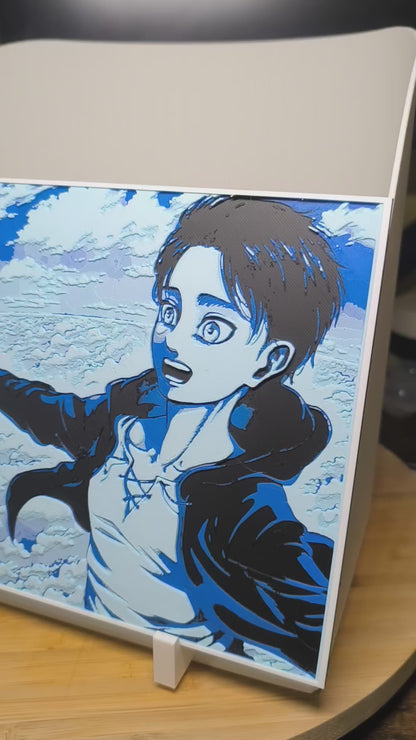 Décoration 3D Eren Yeager – Freedom | Attack on Titan
