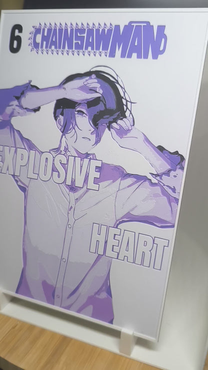 3D decoration | Reze Explosive Heart | Chainsaw Man