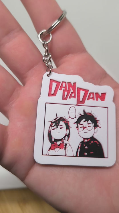 Dandadan Keychain - Momo &amp; Okarun