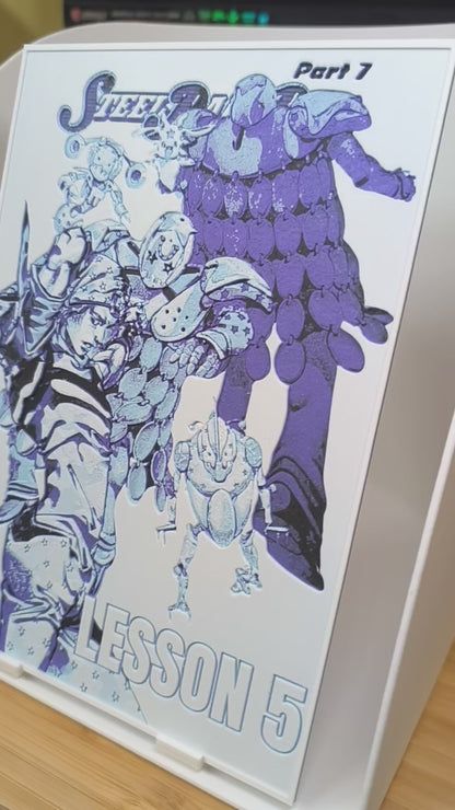 Plaque Décorative Johnny Joestar & Tusk | JoJo's Bizarre Adventure Part 7