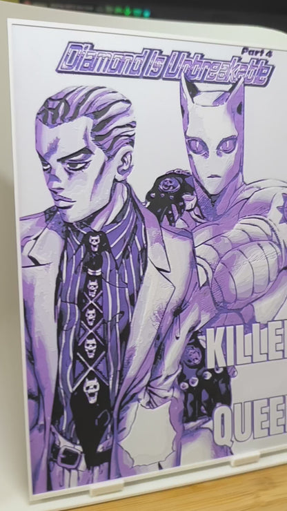 Plaque Décorative Yoshikage Kira & Killer Queen | JoJo's Bizarre Adventure Part 4
