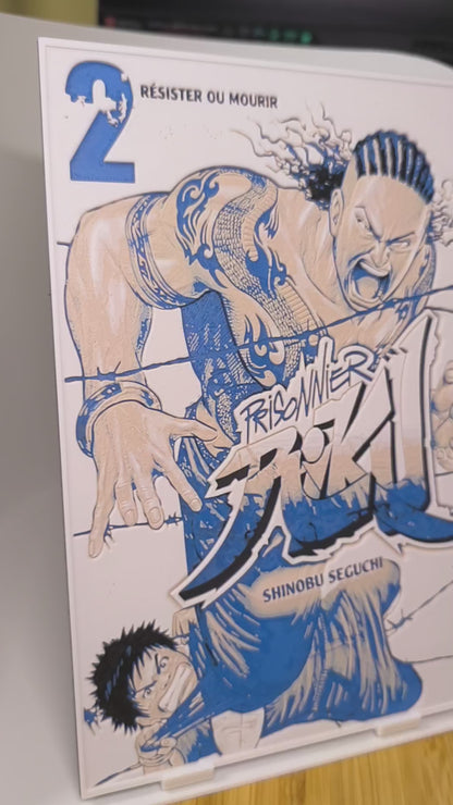Plaque Décorative Prisoner Riku Résister ou Mourir | Cover Tome 2