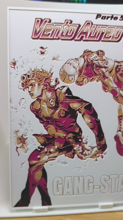 Plaque Décorative Giorno Giovanna & Gold Experience | JoJo's Bizarre Adventure Part 5